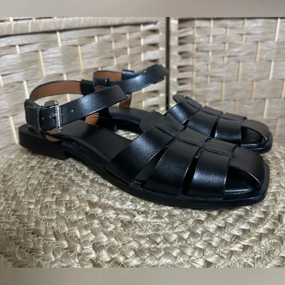 Zara Buckled Fisherman Sandals - Size 40 - Picture 6 of 10